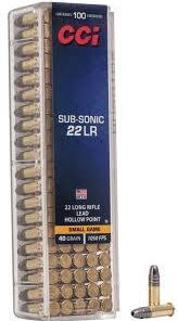 22lr sub sonic ammo